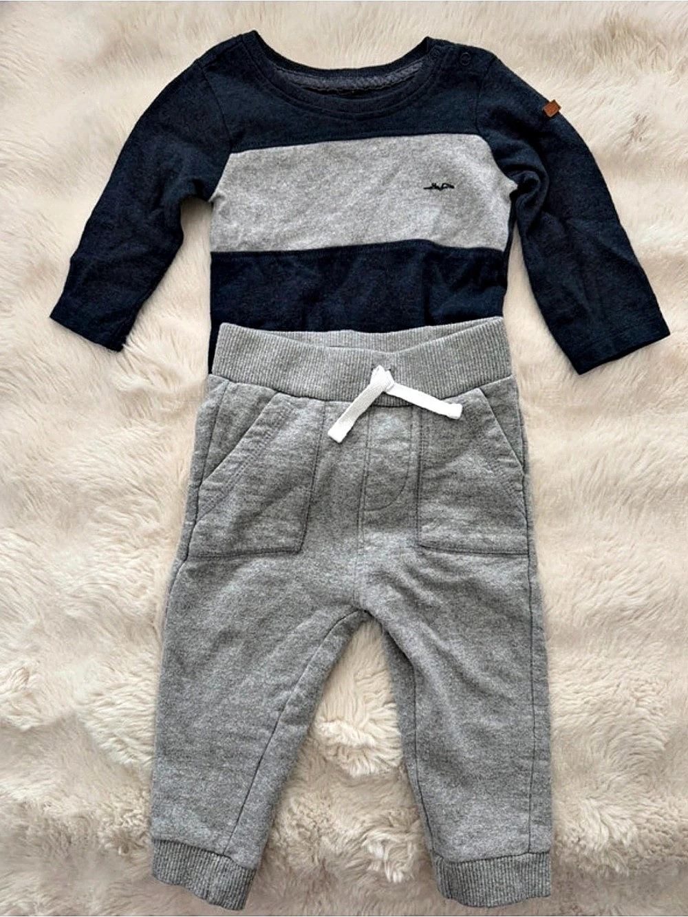 7 for all mankind baby boy outfit 3-6 months